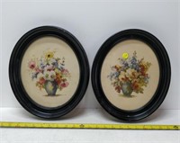 2 M. Black  oval pictures