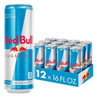 Red Bull Sugar Free  16 Fl Oz  12 Cans