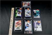 7 misc cards, Quinn, Peterson, Woodson, Williams,