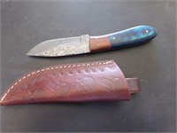 6" Damascus knife
