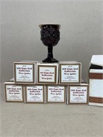 Cape Cod wine goblet candleholders