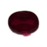 Genuine 7.37 ct Oval Cut Ruby Certified Gemstone