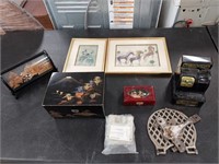 VINTAGE JEWELRY BOXES & MISC ITEMS