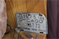 1975 CHICAGO MOTOR VEHICLE TAG