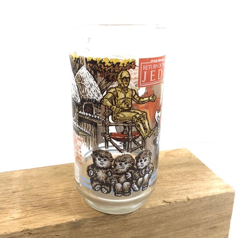 Vintage Star Wars ROTJ Jedi Burger King Glass