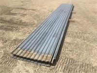 28 Sheets of 20' Galvanized Roof Steel
