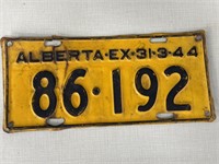Vintage Alberta License Plate