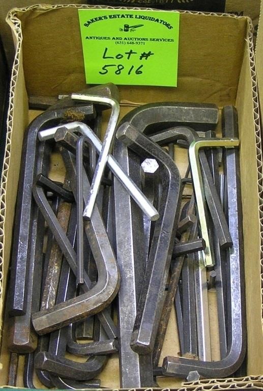 Box full of Allen and hex keys