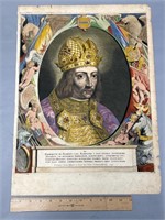 1644  Emperor Frederick the 3rd Engraving