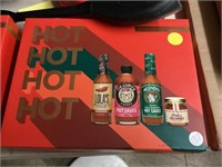 Box of hot sauce