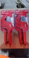 (2) Milwaukee Ratcheting Pipe Cutters