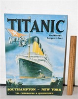 TITANIC TIN SIGN ! B-5