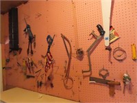 CONTENTS OF STORAGE ROOM: TOOLS, COLLECTOR TINS,