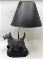Scotty Dog Table Lamp- Works - Resin