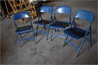 4 Metal Folding Chairs *LY