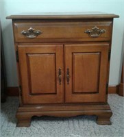 Nightstand with one drawer and two doors