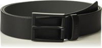 (N) BOSS mens Timon Leather Belt With Branding on
