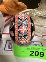 HANDMADE UKRAINE CHRISTMAS PYSANKY EGG LOOK UP