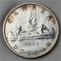 1959 CAD SILVER DOLLAR