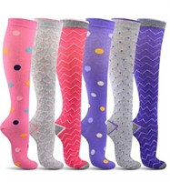 Women’s Compression Socks (6 Pack) Small-Medium