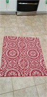 2 Red/White Rugs