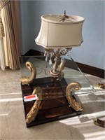 Side Tables with Inlaid Wood