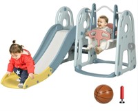 4 in 1 Toddler Slide and Swing Set