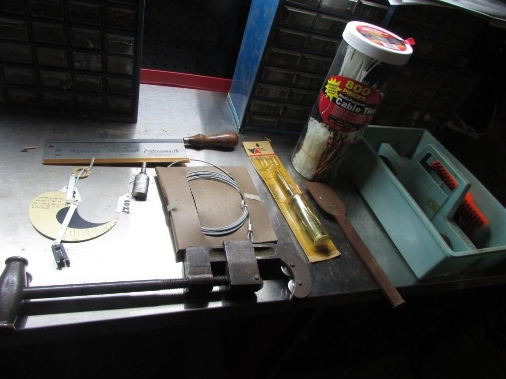 postal scales,zip ties,tools & items