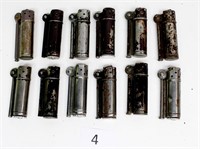 Lot of 12 Vintage WWI Dunhill Service Lighters