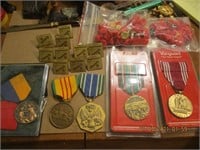 Misc. Lot of Vanguard Medals, NRA Token, Veitnam