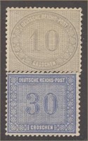 GERMANY #12 & #13 MINT FINE H