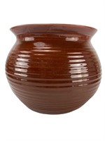 Large Red/Brown Ceramic Planter or Vase