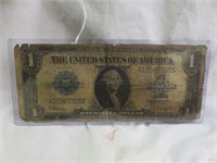 1923 LARGE $1 SILVER CERTIFICATE-SIGNED FRANK