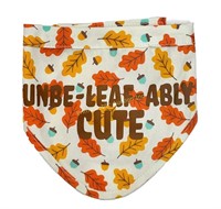 Woof Unbe-leaf-able Cute Dog Bandana, S/M Size