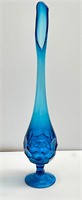 Mid Century Modern Blue Vase