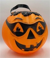 The "Bandit" Plastic Halloween Pumpkin Basket