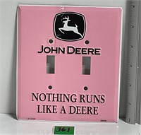 Pink John Deere Face Plate