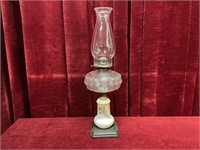 Hand Painted Base 20" Oil Lamp
