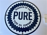 Pure Oil Company Round Sign