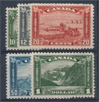 CANADA #173-177 MINT VF-EXTRA FINE H