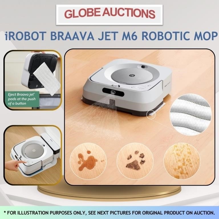 iROBOT BRAAVA JET M6 ROBOTIC MOP (MSP:$599)