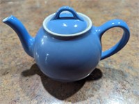 Vtg Bllue Hall USA Ceramic Teapot