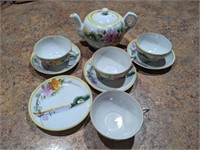 1950s Japanese Teapot Set - Teapot, Cups, Saucers