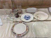 Platers, vases, candle holders