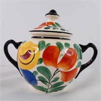 Czech Pottery Sugar Bowl