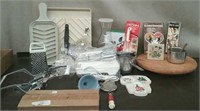 Box-Kitchen Items,  Electric Mixer, Lazy Susab,