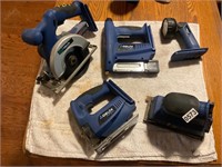5 piece Delta Power tool kit- no battery/charger