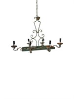 French Rectangle Iron Light Fixture