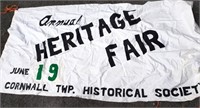 Large banner Heritage Fair Cornwall Township