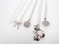 Five Sterling Necklaces, Ann King